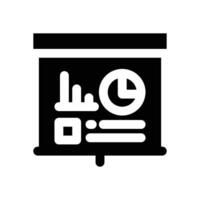 business presentation glyph icon. Strong and solid icon for websites, mobile interfaces, presentations, and visual branding. High quality and easy to edit. vector