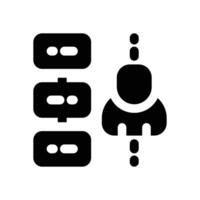 action plan glyph icon. Strong and solid icon for websites, mobile interfaces, presentations, and visual branding. High quality and easy to edit. vector