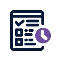 task duotone icon. Sleek and modern icon for websites, mobile apps, marketing materials, and corporate design. Fully scalable and ready to use. vector