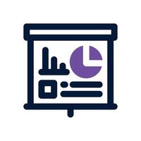business presentation duotone icon. Sleek and modern icon for websites, mobile apps, marketing materials, and corporate design. Fully scalable and ready to use. vector