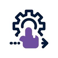 simplicity dual tone icon. Sleek and modern icon for websites and mobile apps. vector
