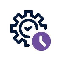 efficiency duotone icon. Sleek and modern icon for websites, mobile apps, marketing materials, and corporate design. Fully scalable and ready to use. vector