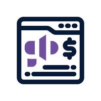 responsibility dual tone icon. Sleek and modern icon for websites and mobile apps. vector