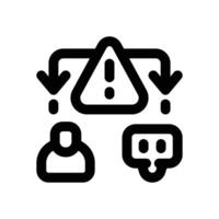 impact line icon. Clean and minimalist icon for websites and mobile apps. vector