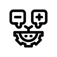 consequence line icon. Clean and minimalist icon for websites and mobile apps. vector