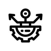 process management line icon. Clean and minimalist icon for websites and mobile apps. vector