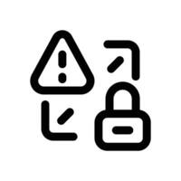 prevention line icon. Clean and minimalist icon for websites and mobile apps. vector