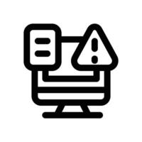 operational risk line icon. Clean and minimalist icon for websites and mobile apps. vector
