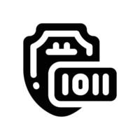 protect glyph icon. Strong and solid icon for websites and mobile apps. vector
