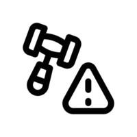 compliance line icon. Clean and minimalist icon for websites and mobile apps. vector