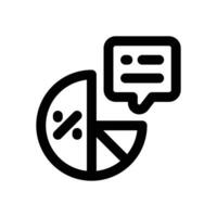 probability line icon. Clean and minimalist icon for websites and mobile apps. vector