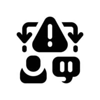 impact glyph icon. Strong and solid icon for websites and mobile apps. vector