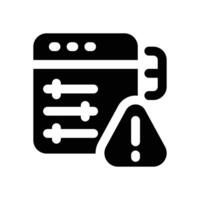 control glyph icon. Strong and solid icon for websites, mobile interfaces, presentations, and visual branding. High quality and easy to edit. vector