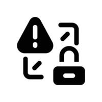 prevention glyph icon. Strong and solid icon for websites and mobile apps. vector