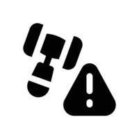 compliance glyph icon. Strong and solid icon for websites and mobile apps. vector