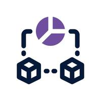 data storage dual tone icon. Sleek and modern icon for websites and mobile apps. vector