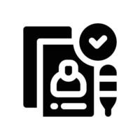 register glyph icon. Strong and solid icon for websites and mobile apps. vector