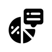 probability glyph icon. Strong and solid icon for websites and mobile apps. vector