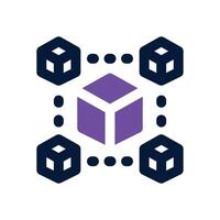 decentralized duotone icon. Sleek and modern icon for websites, mobile apps, marketing materials, and corporate design. Fully scalable and ready to use. vector