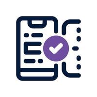 available dual tone icon. Sleek and modern icon for websites and mobile apps. vector