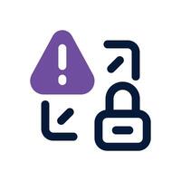 prevention dual tone icon. Sleek and modern icon for websites and mobile apps. vector