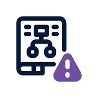 scenario dual tone icon. Sleek and modern icon for websites and mobile apps. vector