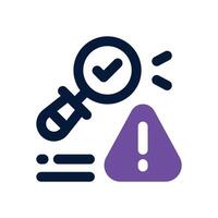 identify dual tone icon. Sleek and modern icon for websites and mobile apps. vector