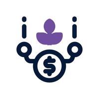 diversification duotone icon. Sleek and modern icon for websites, mobile apps, marketing materials, and corporate design. Fully scalable and ready to use. vector