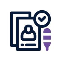 register dual tone icon. Sleek and modern icon for websites and mobile apps. vector
