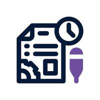 project management duotone icon. Sleek and modern icon for websites, mobile apps, marketing materials, and corporate design. Fully scalable and ready to use. vector