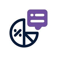 probability dual tone icon. Sleek and modern icon for websites and mobile apps. vector