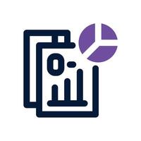 reporting duotone icon. Sleek and modern icon for websites, mobile apps, marketing materials, and corporate design. Fully scalable and ready to use. vector