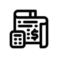 accountant line icon. Clean and minimalist icon for websites, mobile apps, presentations, and logos. Fully scalable and customizable for any project. vector