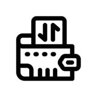 transfer line icon. Clean and minimalist icon for websites, mobile apps, presentations, and logos. Fully scalable and customizable for any project. vector