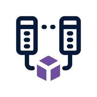 data mining dual tone icon. Sleek and modern icon for websites and mobile apps. vector