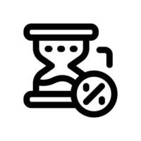 hourglass line icon. Clean and minimalist icon for websites and mobile apps. vector
