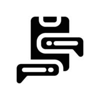 online support glyph icon. Strong and solid icon for websites, mobile interfaces, presentations, and visual branding. High quality and easy to edit. vector