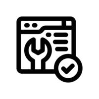 solving line icon. Clean and minimalist icon for websites and mobile apps. vector
