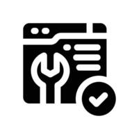 solving glyph icon. Strong and solid icon for websites, mobile interfaces, presentations, and visual branding. High quality and easy to edit. vector