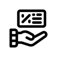 rate line icon. Clean and minimalist icon for websites, mobile apps, presentations, and logos. Fully scalable and customizable for any project. vector