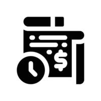 credit glyph icon. Strong and solid icon for websites and mobile apps. vector