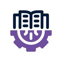guide book dual tone icon. Sleek and modern icon for websites and mobile apps. vector