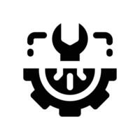 technical support glyph icon. Strong and solid icon for websites and mobile apps. vector