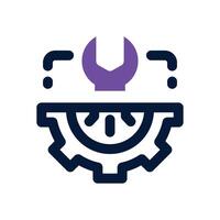 technical support dual tone icon. Sleek and modern icon for websites and mobile apps. vector