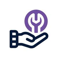 help duotone icon. Sleek and modern icon for websites, mobile apps, marketing materials, and corporate design. Fully scalable and ready to use. vector