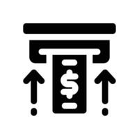 deposite glyph icon. Strong and solid icon for websites and mobile apps. vector