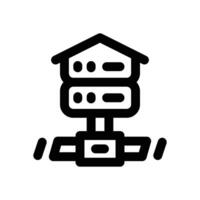 home server line icon. Clean and minimalist icon for websites, mobile apps, presentations, and logos. Fully scalable and customizable for any project. vector