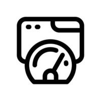 web performance line icon. Clean and minimalist icon for websites and mobile apps. vector