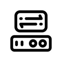 data transfer line icon. Clean and minimalist icon for websites and mobile apps. vector
