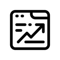 web traffic line icon. Clean and minimalist icon for websites and mobile apps. vector